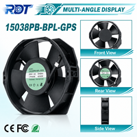 Ventilateur axial AC Tubeaxial Design à roulement à billes 15038PB-BPL-GPS, débit d'air stable, pour ventilation d'armoires industrielles, unité de remplacement AC