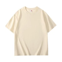 Unisex casual zomer T-shirt van puur katoenen garen, met opdruk van aangepast logo, losse pasvorm, O-hals.