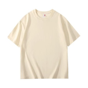 Camiseta de Trabajo de Manga Corta de Verano Informal Unisex de Algodón Puro Teñido con Logotipo Personalizado Estampado, Cuello Redondo y Corte Holgado - Product Image 4