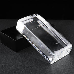 Briques <span class=keywords><strong>de</strong></span> <span class=keywords><strong>verre</strong></span> cristal rectangulaires transparentes pour la construction, briques <span class=keywords><strong>de</strong></span> <span class=keywords><strong>verre</strong></span> à motif trempé - Product Image 2
