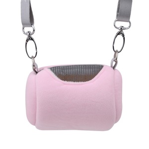 Pet Cage Cross Body Accessories Cylinder Design Soft Practical House Travel Portable Squirrel Visible Mesh Hamster Carrier Bag - Product Image 4