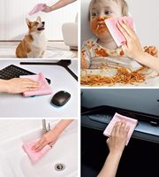 Serviettes jetables carrées en microfibre de polyamide, séchage rapide, absorbantes, détachables, lavables, écologiques, pour le nettoyage de la cuisine et des vitres