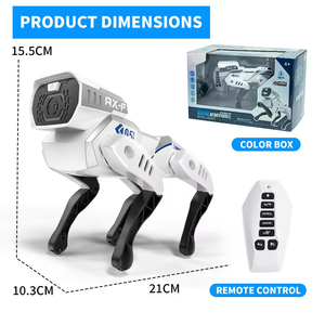 Hengyue LS A0310 <span class=keywords><strong>Jouet</strong></span> éducatif interactif, robot chien de simulation d'intelligence artificielle, chiot télécommandé, fonctionne sur piles, chien électronique chantant - Product Image 5