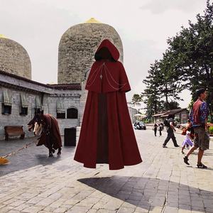 ชุดคอสเพลย์ฮาโลวีนสำหรับนักบวชยุคกลาง, ชุดคอสเพลย์ชุดฮาโลวีนเสื้อคลุมพ่อมดแม่มดชุดสำหรับดูหนังทีวีแรงบันดาลใจจากภาพยนตร์ - Product Image 1