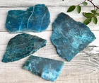 Venta al por mayor de losa de apatita azul natural en bruto, cristal pulido, espécimen mineral, roca de cristal curativa para decoración del hogar - Product Image 3