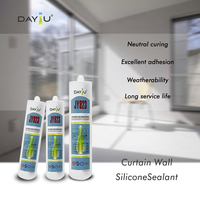 Sellador de Silicona Neutro de un Componente, Flexible, Resistente al Moho, Impermeable, para Ventanas, Vidrios, Puertas y Trabajos en Madera