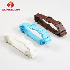 Ustom-<span class=keywords><strong>collar</strong></span> de perro impermeable con correa recubierta de silicona, Correa suave y lisa de PVC con hebilla a presión rápida - Product Image 2