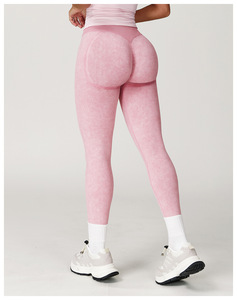 Donne di fascia alta moda Activewear 90 poliammide 10 Elastane a vita alta Squat prats Sports Short glutei senza soluzione di continuità Leggings da palestra - Product Image 4