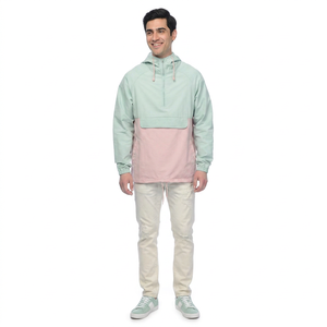 Chaqueta Cortavientos Ligera para Hombre 2026, Chaqueta Impermeable Informal con Capucha para Hombre, Chaqueta de Exterior con Logotipo Personalizado al por Mayor - Product Image 1