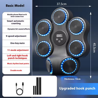 Máquina de Boxeo Inteligente con Música, Altura Ajustable, Inalámbrica, Recargable por USB, Objetivo de Pared para Boxeo en Casa, Bajo Nivel de Ruido