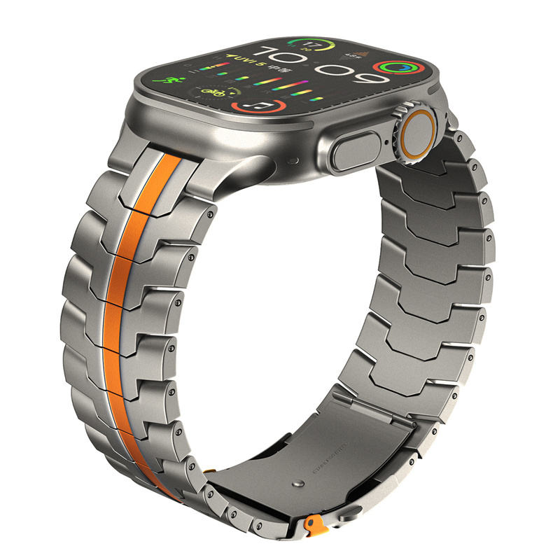 Titanium+orange-stainless steel