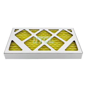 Lọc không khí lọc trước khi lọc G3 G4 Mini pleat Bộ lọc không khí Cartridge tông khung AC lò Bộ lọc không khí - Product Image 1