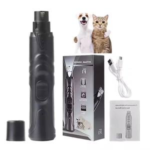 Molinillo de uñas <span class=keywords><strong>para</strong></span> mascotas con luz LED recargable por USB <span class=keywords><strong>para</strong></span> <span class=keywords><strong>perros</strong></span> y gatos, molinillo de uñas de acero inoxidable de 2 velocidades de bajo ruido, funcionamiento en inglés - Product Image 1