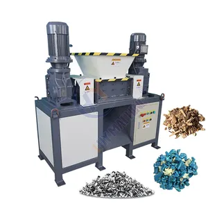 Mini Clothes Textile Crusher For Scrap Crushing Dual Shaft Metal E-Waste Shredding And Recycling Machine