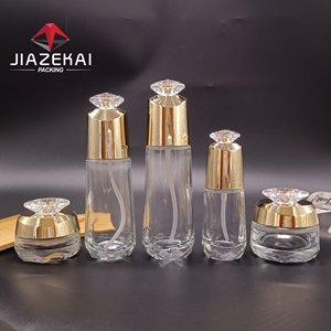 Độc đáo design40ml/100ml/120ml Huyết thanh Glass dropper chai rỗng tinh dầu chai với Vàng push <span class=keywords><strong>button</strong></span> - Product Image 1