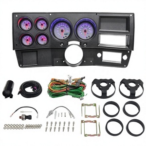 Wenle White 7-Color Speedometer Gauges Oil/Water Temp/Fuel Level/Volt Direct 6-Gauge Cluster Package for Chevy C10 1973-1987 - Product Image 1