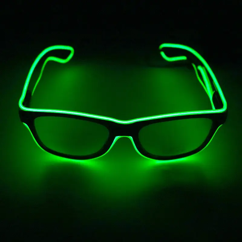 Gafas con cable LED parpadeantes, iluminación brillante para fiestas, regalo, novedad