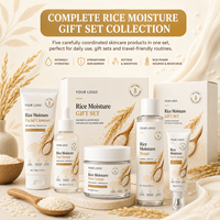 Coffret Hydratant Tendance pour Soins Quotidiens : Améliore la Peau Sèche, Terne et Sensible – Formule Naturelle à base de Riz – Lot de 5 Soins Hydratants