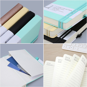 Carnet <span class=keywords><strong>de</strong></span> notes en cuir PU A6 avec bande élastique pour les étudiants, organisateur quotidien d'étude - Product Image 2