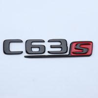 Autocollant de coffre arrière de voiture 3D en ABS 2016-2019, lettres chromées C63S, emblème pour Mercedes C63 AMG W205 W204, accessoires