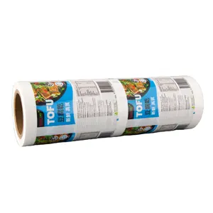 Rotolo di pellicola per imballaggio alimentare in plastica laminata BOPP/LDPE con stampa personalizzata Luckytime per spaghetti istantanei Tofu
