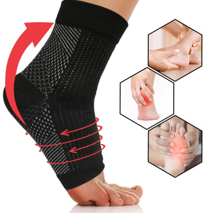 Calcetines Deportivos de Compresión para Tobillo, Personalizados con Logotipo de Fábrica, para Hombre y Mujer, de Nailon de Alta Calidad, Blancos, Negros y Rojos, Transpirables, con Punta Abierta - Product Image 2