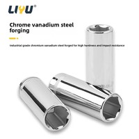 Jeu de douilles hexagonales profondes chromées Liyu Industrial, 10 mm, métrique, 9 pièces, OEM