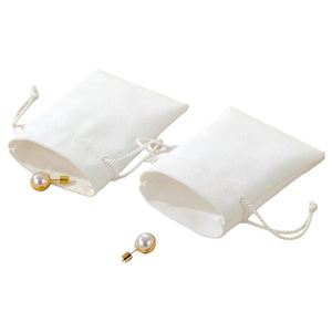 Bolsa de Terciopelo para Guardar Joyas, con Cordón en Forma de Capullo de Microfibra, para Anillos, Aretes, Collares, Otros Accesorios y Dispositivos Bluetooth - Product Image 5