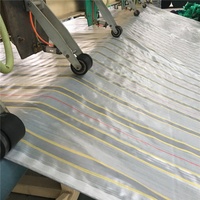 Bâche PE rayée de haute qualité Poly Tarp avec bâche renforcée de feuille de tissu en plastique UV pour l'agriculture/couverture industrielle