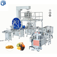 Máy Chiết Rót Hạt Tự Động Cà Phê Đậu Tin Canning Sản Xuất Bốn Đầu Tuyến Tính Đóng Gói Bao Bì Niêm Phong Cân Dựa