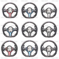 Volant en cuir et bois M Sport compatible avec BMW F30 340i F10 535i F32 F20 F36 F22 M4 F82 X5 F15 F80 M3 F11 F31 F01 F07