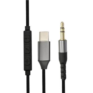 Type C To 3.5mm Digital Audio <b>Cable</b> 120cm Braided For Headphones Car Audio - Product Image 4