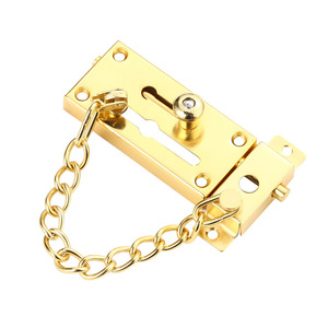 กลอนประตูแบบไม่ต้องเจาะ โซ่กันขโมยแบบหนา  พร้อมตัวล็อคแบบ Deadbolt ดีไซน์อุตสาหกรรม ผลิตจากสแตนเลส - Product Image 5