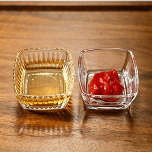 Cuenco de vidrio para condimentos, plato para salsas, cuenco para condimentos doméstico, plato para salsa de soja, vinagre, plato para guarniciones, plato para aperitivos - Product Image 2