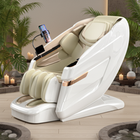 Sillón de Masaje de Gravedad Cero de Cuerpo Completo con Riel SL, Sofá de Masaje Eléctrico con Control por Voz, Terapia de Calor y Masaje con Bolsas de Aire