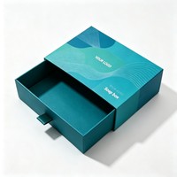 Boîte cadeau de luxe personnalisée avec logo pour savon, emballage coulissant en papier, encre soja, vente en gros
