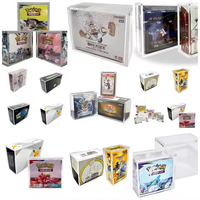 Boîte de présentation en acrylique magnétique transparente, étui de protection pour boîte de boosters de cartes à collectionner