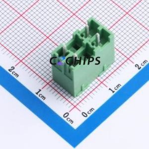 DB2EVHB-3.81-2*2P-GN Plug-in Terminal Block Through hole,P=3.81mm Connector Board-to-Board / Socket - Closed 2x2P 3.81mm Green - Product Image 2