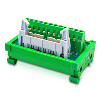 Adaptador de bloque de Terminal de enchufe de IDC-C, relé PLC, estación, carril DIN, módulo de bloque de relé, caja de empalme