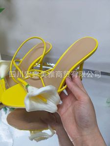 <span class=keywords><strong>2026</strong></span> Neue Sommer 3D-Blumen Einriemen-Sandalen für Damen Offene Zehen Sexy Dünne Absätze Party Urlaub Kleid High Heels Damenschuhe - Product Image 6
