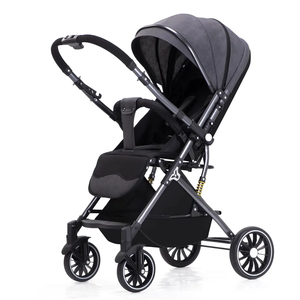 Poussette de bébé de paysage élevé de luxe caractéristique de pliage automatique 3-en-1 chariot avec cadre en fer Bao <span class=keywords><strong>Baohao</strong></span> landau promotionnel pour bébé - Product Image 3