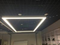 Cadre aluminium led linéaire de bureau, 18w 36w 40w 1200mm, lampe anti-éblouissement à suspension variable, à monter soi-même