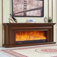 Meuble TV personnalisable avec foyer électrique, sans chauffage, flamme simulée réaliste pour la décoration d'ambiance du salon - Vente Flash