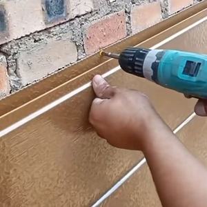 Panneau mural isolant en laine de roche pour extérieur, panneau métallique sculpté isolé, <span class=keywords><strong>isolation</strong></span> thermique pour hôtels et villas - Product Image 2