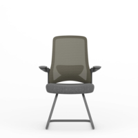 Chaise de bureau KOHO pour salle de réunion, dossier mi-haut en maille, chaise ergonomique pour visiteurs, design original de l'usine depuis 14 ans, pour commande en gros