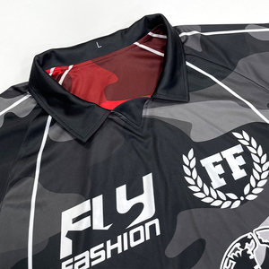 เสื้อเจอร์ซีย์ฟุตบอลสองด้านสำหรับผู้ชายเสื้อฟุตบอลผ้าไหมสกรีนโลโก้ออกแบบได้ตามต้องการ - Product Image 5