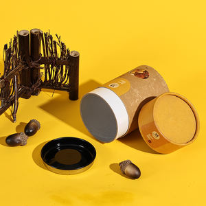 Tube en papier artisanal biodégradable et recyclé pour le café et le thé, avec options d'impression personnalisables, boîte en papier - Product Image 3