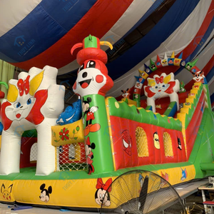 บ้านลมเป่าลมรูปแมว ขนาด 5x10 เมตร ผลิตในเวียดนาม วัสดุ PVC ใช้งานง่าย เหมาะสำหรับสวนสนุกและงานอีเว้นท์ - Product Image 4