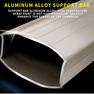 Sombrilla Plegable para Jardín, Patio o Playa, 3M*3M, Impermeable, Color Personalizado, Ideal para Restaurantes y Cafeterías al Aire Libre, Marca FEAMONT, Gran Venta - Product Image 3