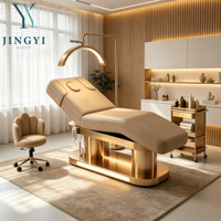 Table de massage électrique à prix d'usine avec moteurs CE et base dorée pour spa, salon de beauté et soins du visage